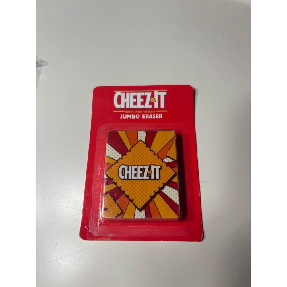 New Cheez-It Jumbo Eraser – Bright Red & Orange